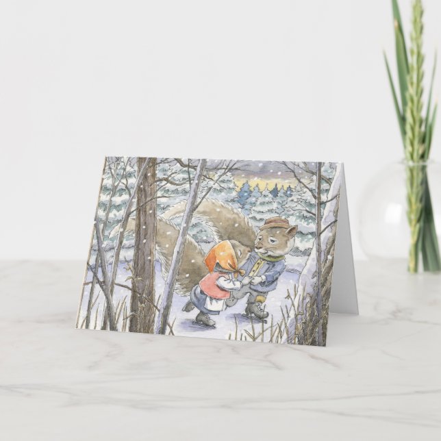 "Skaters Waltz" Christmas Card (Front)