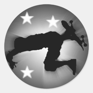 skatersil classic round sticker