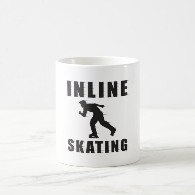 Skates Skater Inline Skating Inliner Funny Gift Coffee Mug (Center)
