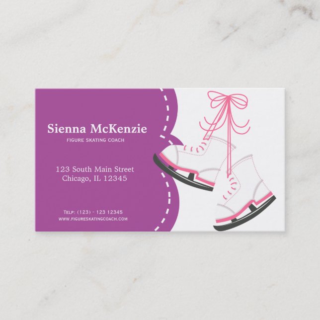 Skating Coach Business Card (Front)