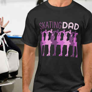 Skating DAD figure skating Synchronised Group T-Shirt