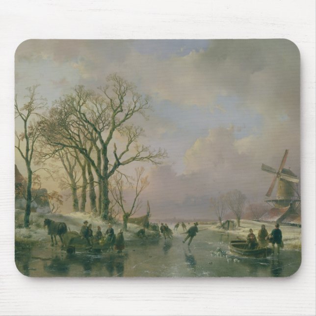 Skating in Holland Mouse Pad (Front)