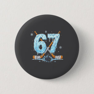 Skating Lovers Number Six 7 Drip Hockey 6 Seven Pu Cm Round Badge