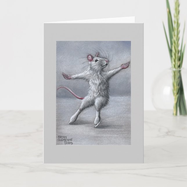 Skating on Ice Rat Card (Front)