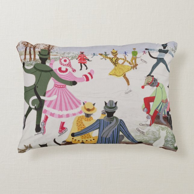 Skating on Thin Ice Decorative Cushion (Front)