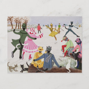 Skating on Thin Ice Postcard