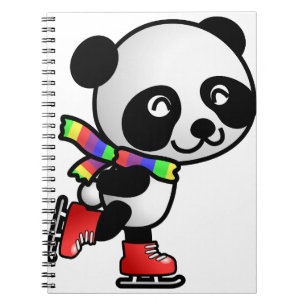 Skating Panda Notebook