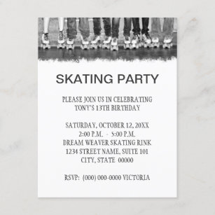 Skating Party Invitations