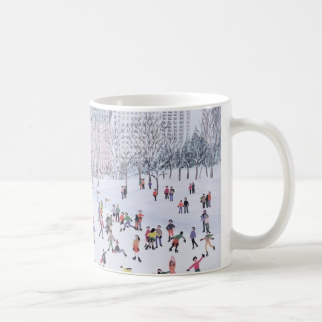 Skating Rink Central Park New York 1994 Coffee Mug (Right)