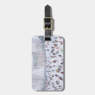 Skating Rink Central Park New York 1994 Luggage Tag
