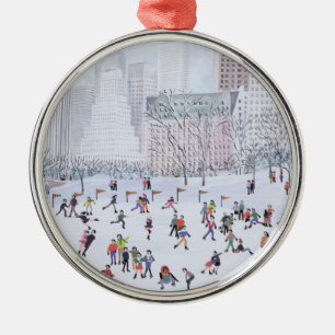 Skating Rink Central Park New York 1994 Metal Tree Decoration