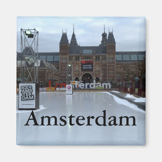 Skating rink, Museumplein, Amsterdam Magnet (Front)