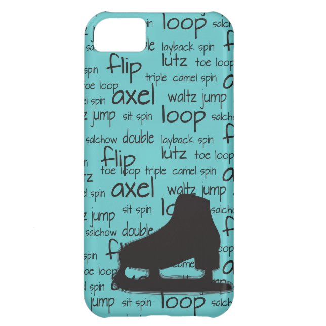 Skating Terms with Skate iPhone Case (Back)