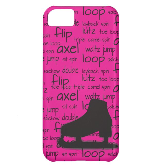 Skating Terms with Skate iPhone Case (Back)