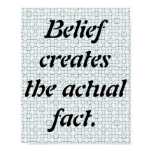 Skaymarts | Belief Creates The Actual Fact  Poster