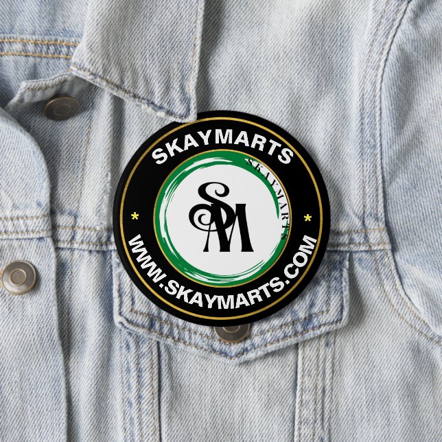 Skaymarts | Company Custom Business Corporate Logo 10 Cm Round Badge (In Situ)