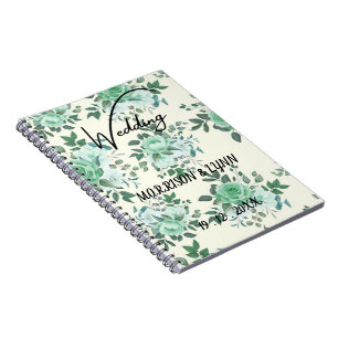 Skaymarts Elegant Greenery Wedding Guest Notebook