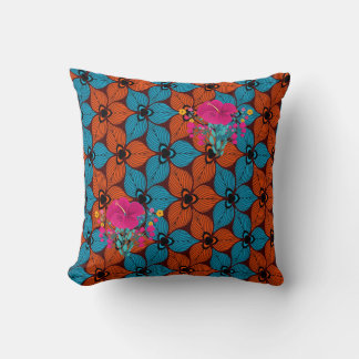 SKAYMARTS | Floral African Prints Throw Pillow