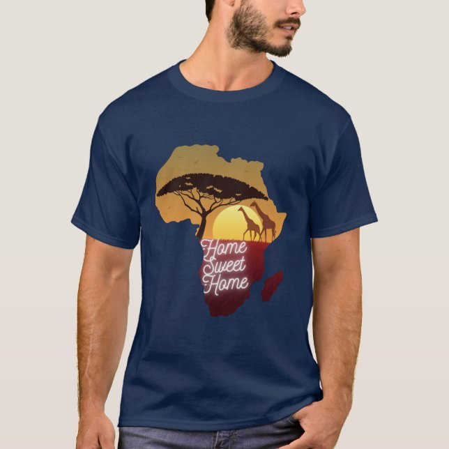 SKAYMARTS | Map Of African On A T-Shirt (Front)