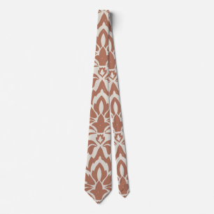 Skaymarts Modern Trendy Brown and White Office Tie