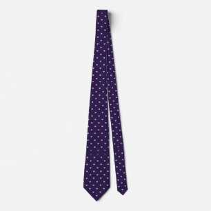 Skaymarts Purple Colour Blue Hearty Design Neck Ti Tie