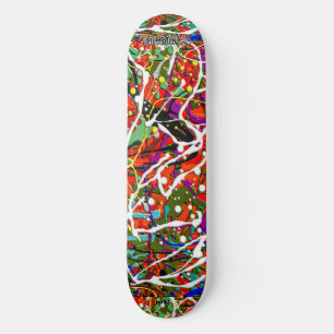 SKB_013 Splatter Paint Art Skateboard Deck