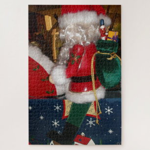 Skeezer Christmas With Snow happy holidays. Jigsaw Puzzle