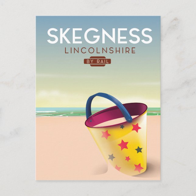 Skegness Lincolnshire By rail Postcard (Front)