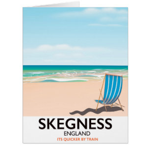 skegness vintage train travel poster.