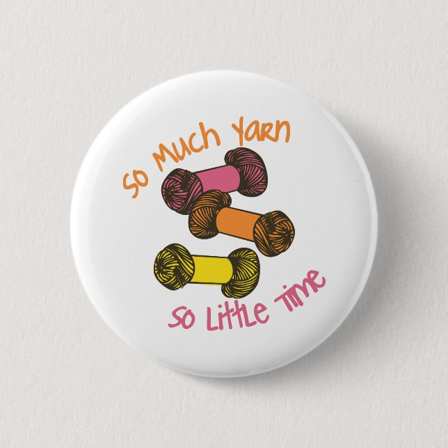Skeins Of Yarn 6 Cm Round Badge (Front)