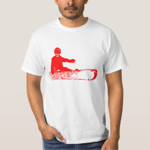 skeleboarder. red. T-Shirt