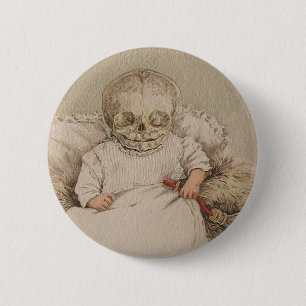 Skeletal Baby 6 Cm Round Badge