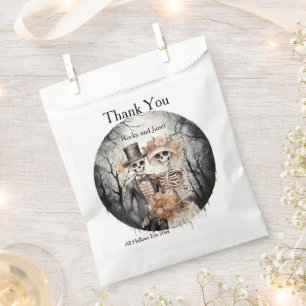 Skeletal Couple Thank You Favour Bags