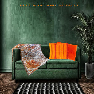 Skeletal Forest-II Throw Blanket