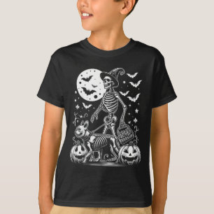 Skeletal French Bulldog Funny Halloween Dog For T-Shirt