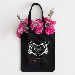 Skeletal Heart Bachelorette Party Bride or Die  Tote Bag