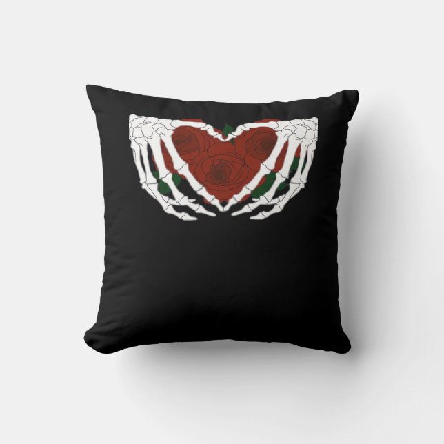 Skeletal Heart  Cushion (Front)