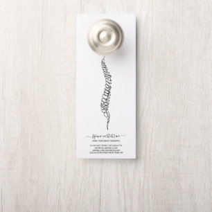 Skeletal Spine Doctor Chiropractor Door Hanger