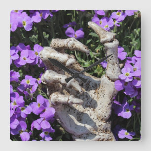 Skelethand - Gothic / Wanhohr Square Wall Clock