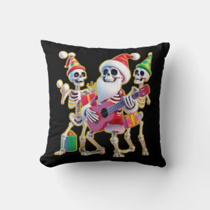**Skeleton 3D Christm Santa Party – Funnyas Skelet Cushion