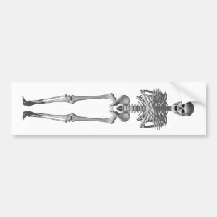 Skeleton 3d Model: Bumper Sticker