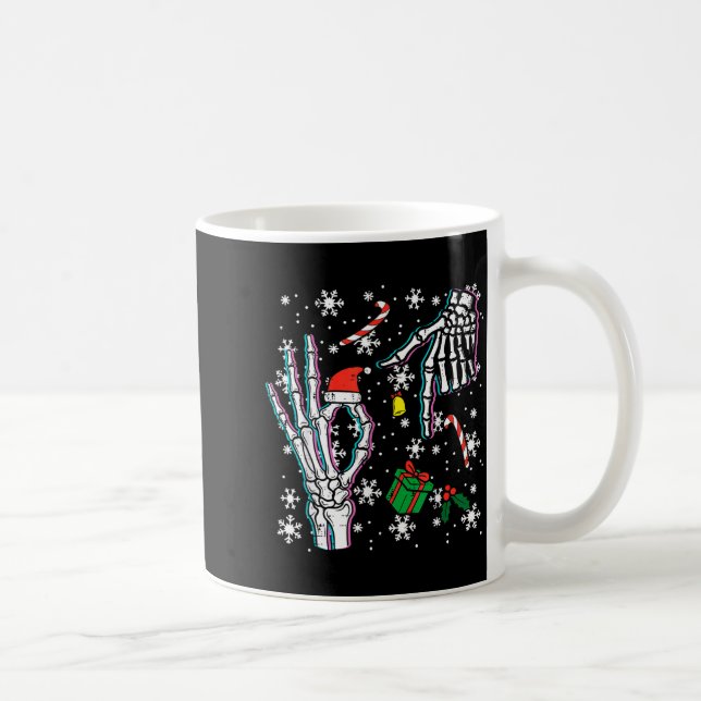 Skeleton 67 Meme Funny Christmas 6 7 Boys Youth Te Coffee Mug (Right)