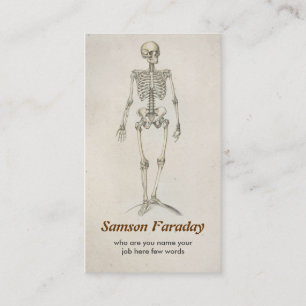 skeleton anatomy business card