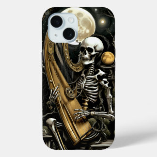 Skeleton and Harp II iPhone 15 Case