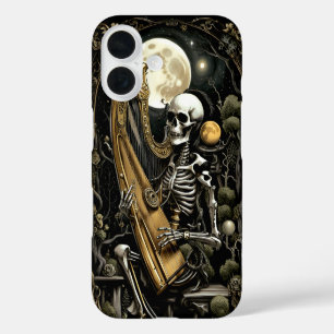 Skeleton and Harp II iPhone 16 Case