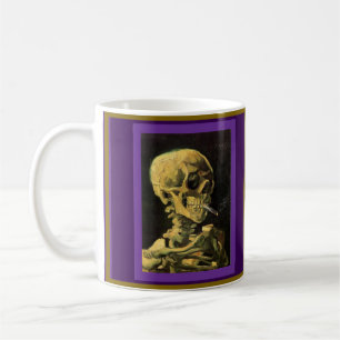 Skeleton and Starry Night by Van Gogh Coffee Mug