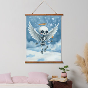 Skeleton Angel – The Sweet Side of the Afterlife. Hanging Tapestry