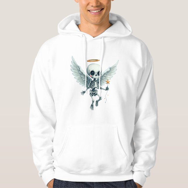 Skeleton Angel – The Sweet Side of the Afterlife.  Hoodie (Front)