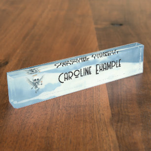 Skeleton Angel – The Sweet Side of the Afterlife.  Nameplate