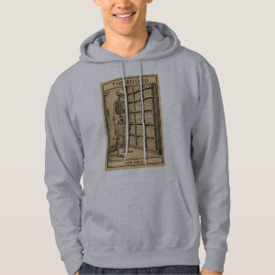 Skeleton Archive Illustration Vintage Record Hoodie